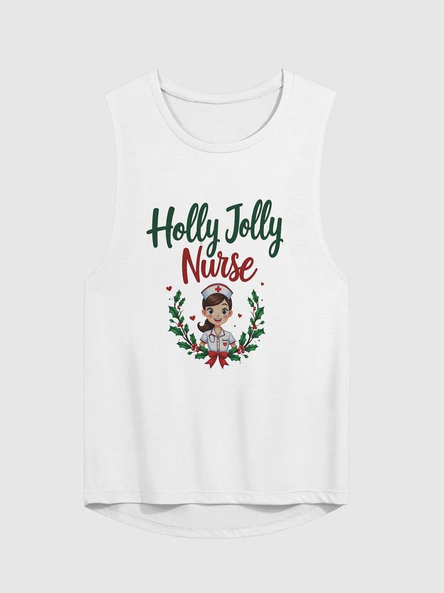 Holly Jolly Nurse Flowy Muscle Tank product image (3)