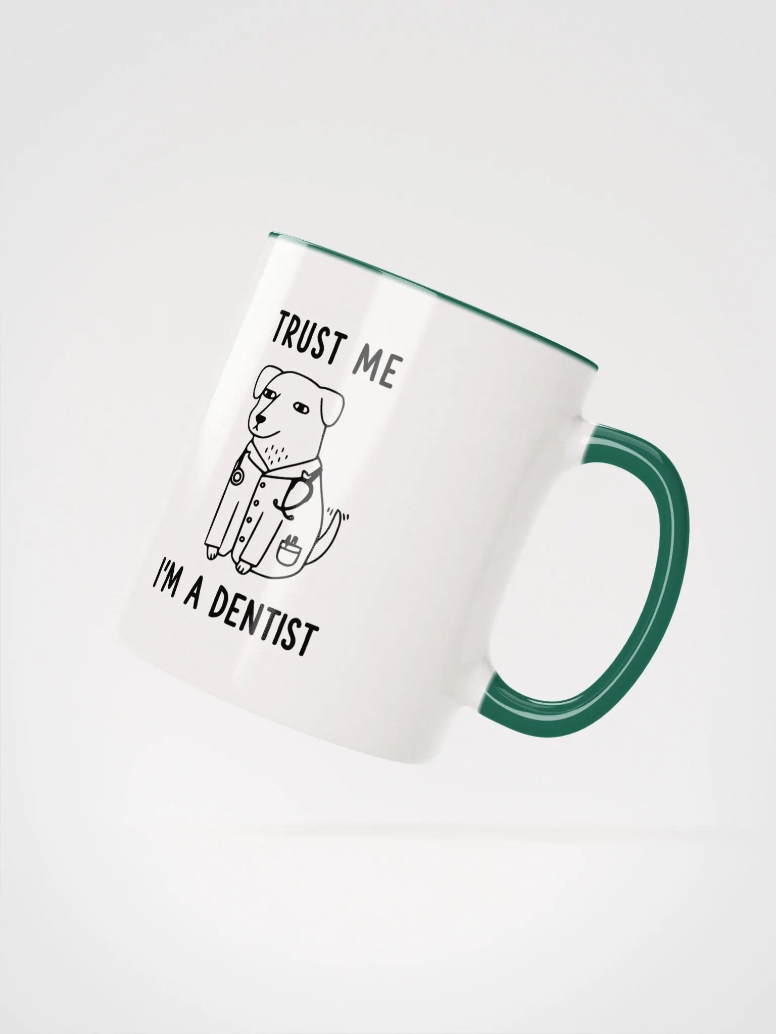 "I'm a Dentist" Ceramic Mug with color inside product image (3)