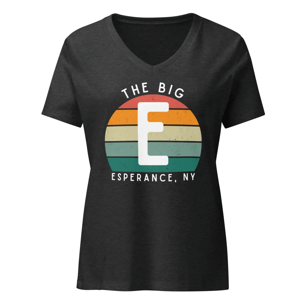 Vintage E Stripes Women's V-Neck Tee product image (3)