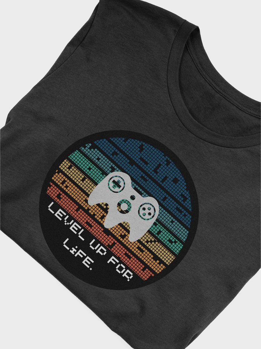 Level Up For Life. Pixel Power Graphic T-Shirt product image (50)