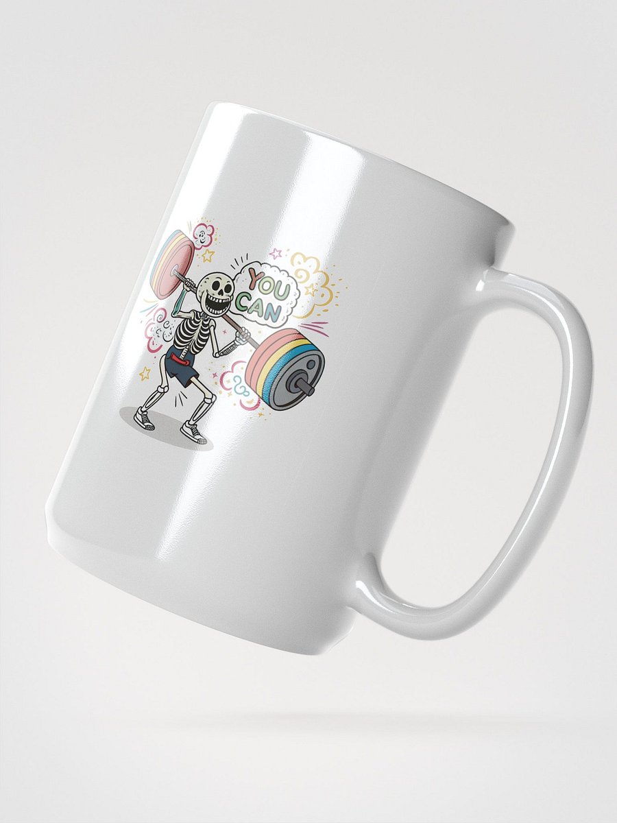 Rainbow Weightlifting Skeleton Mug product image (2)