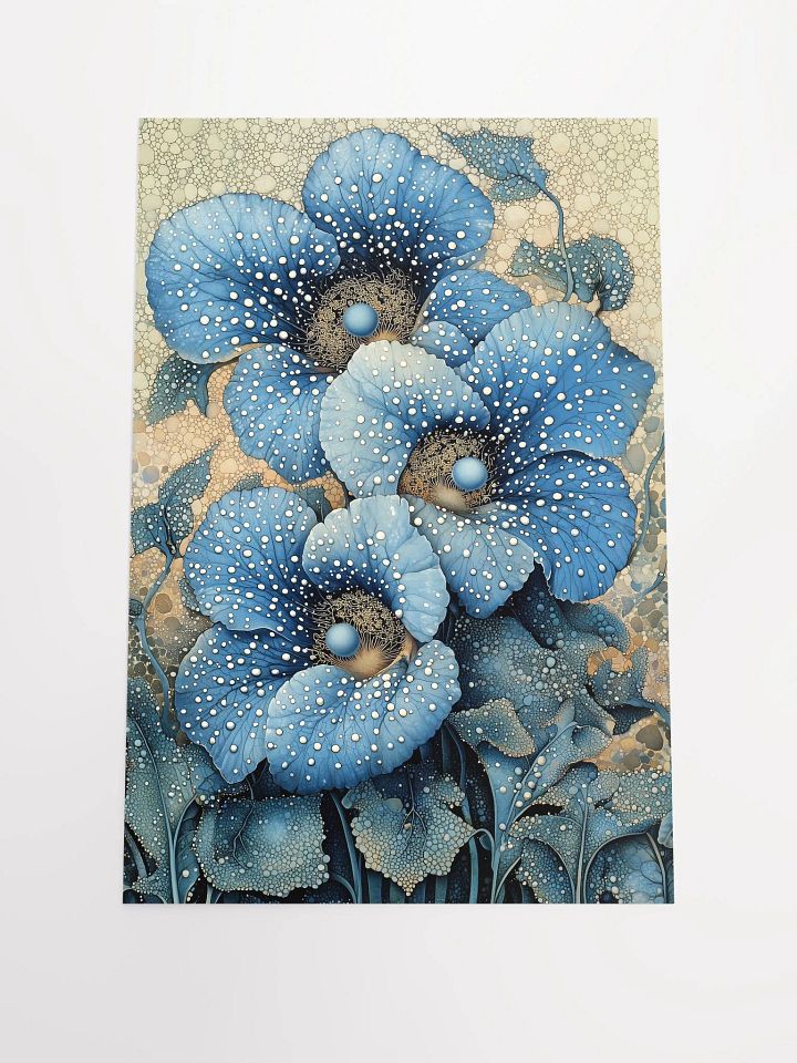 Whimsical Blossoms: Fantasy Poster of Dreamy Forest Flowers product image (1)