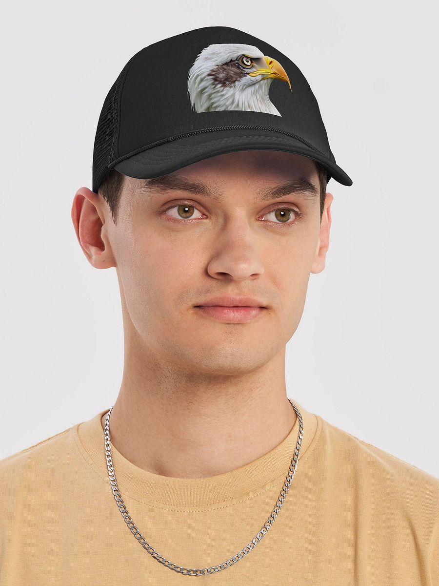 Rarest of Wings: Valucap VC700 Trucker Hat with Leucistic Bald Eagle product image (5)