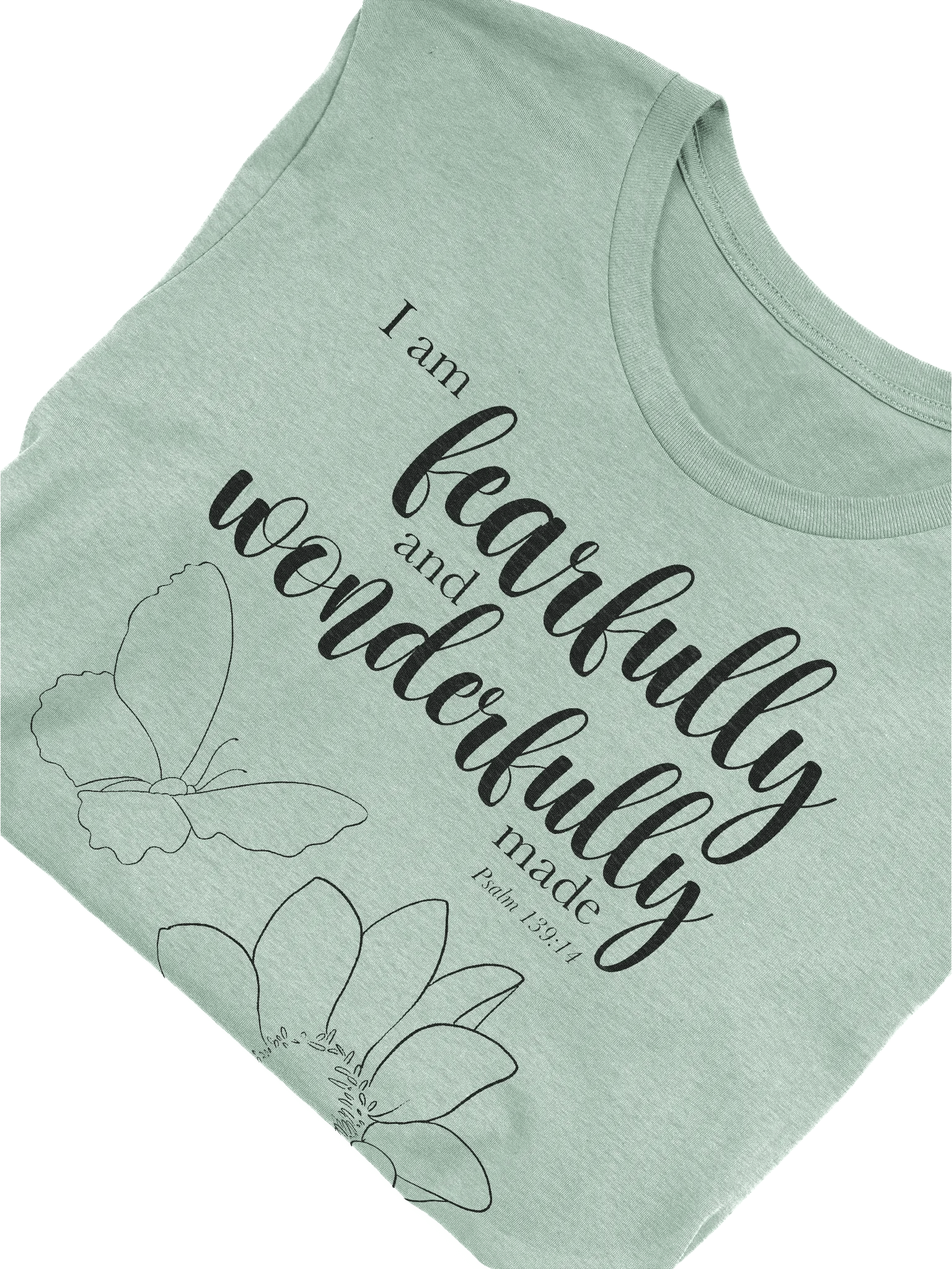 I am Fearfully and Wonderfully Made Psalm 139:14 Tee product image (5)