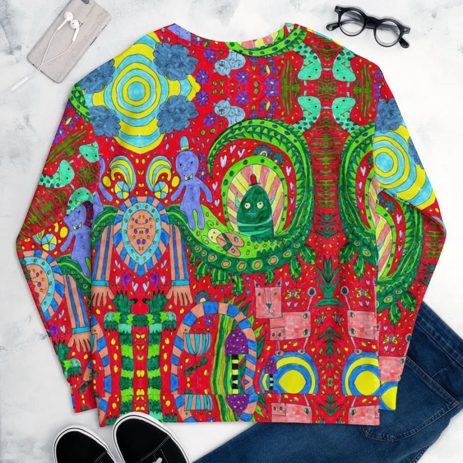Abstract Doodle Imagination Unisex Sweatshirt product image (11)