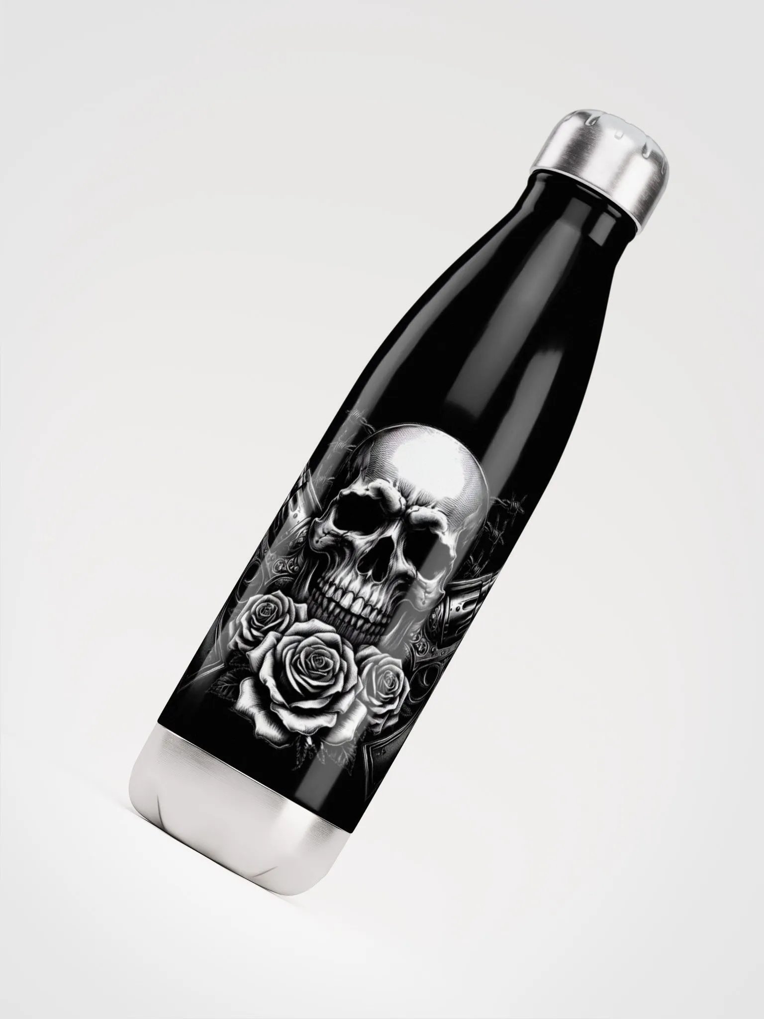 Baroque Skull Stainless Steel Water Bottle product image (4)