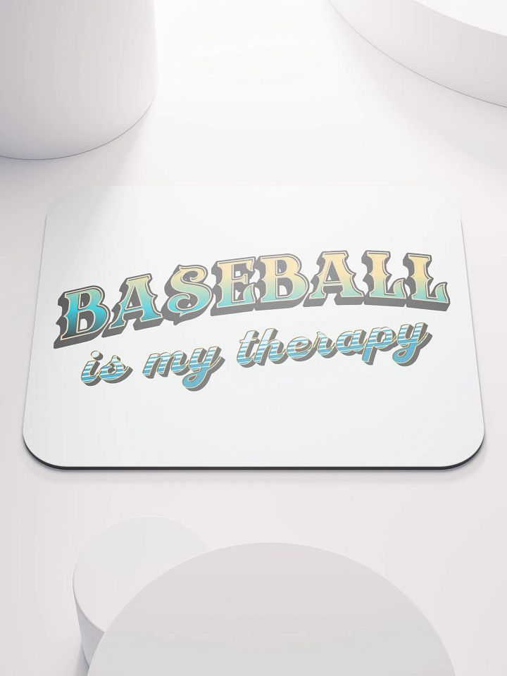 Baseball Is My Therapy Bliss Mouse Pad product image (1)