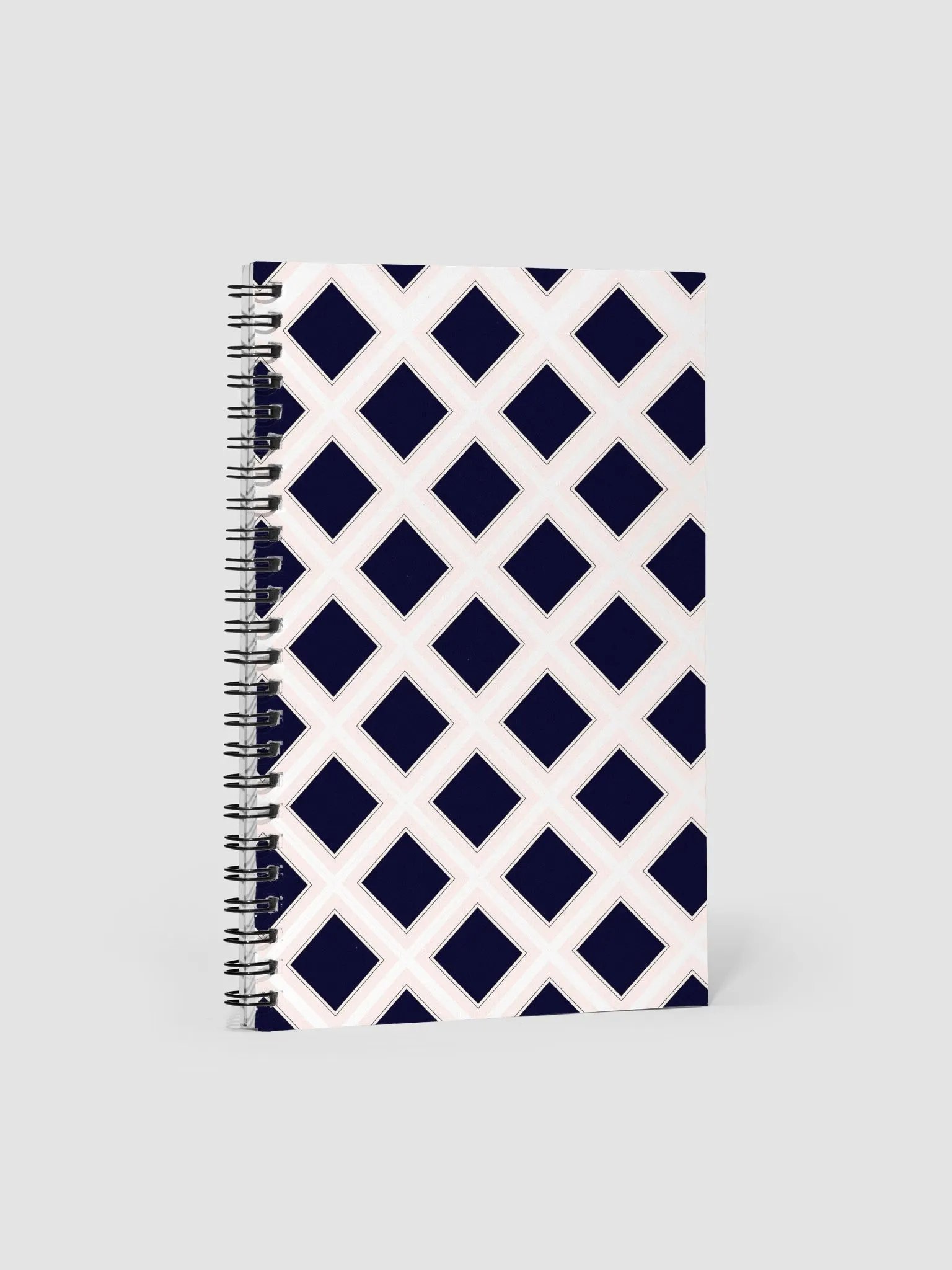Black Diamonds Surrounded By White Spiral Notebook product image (1)