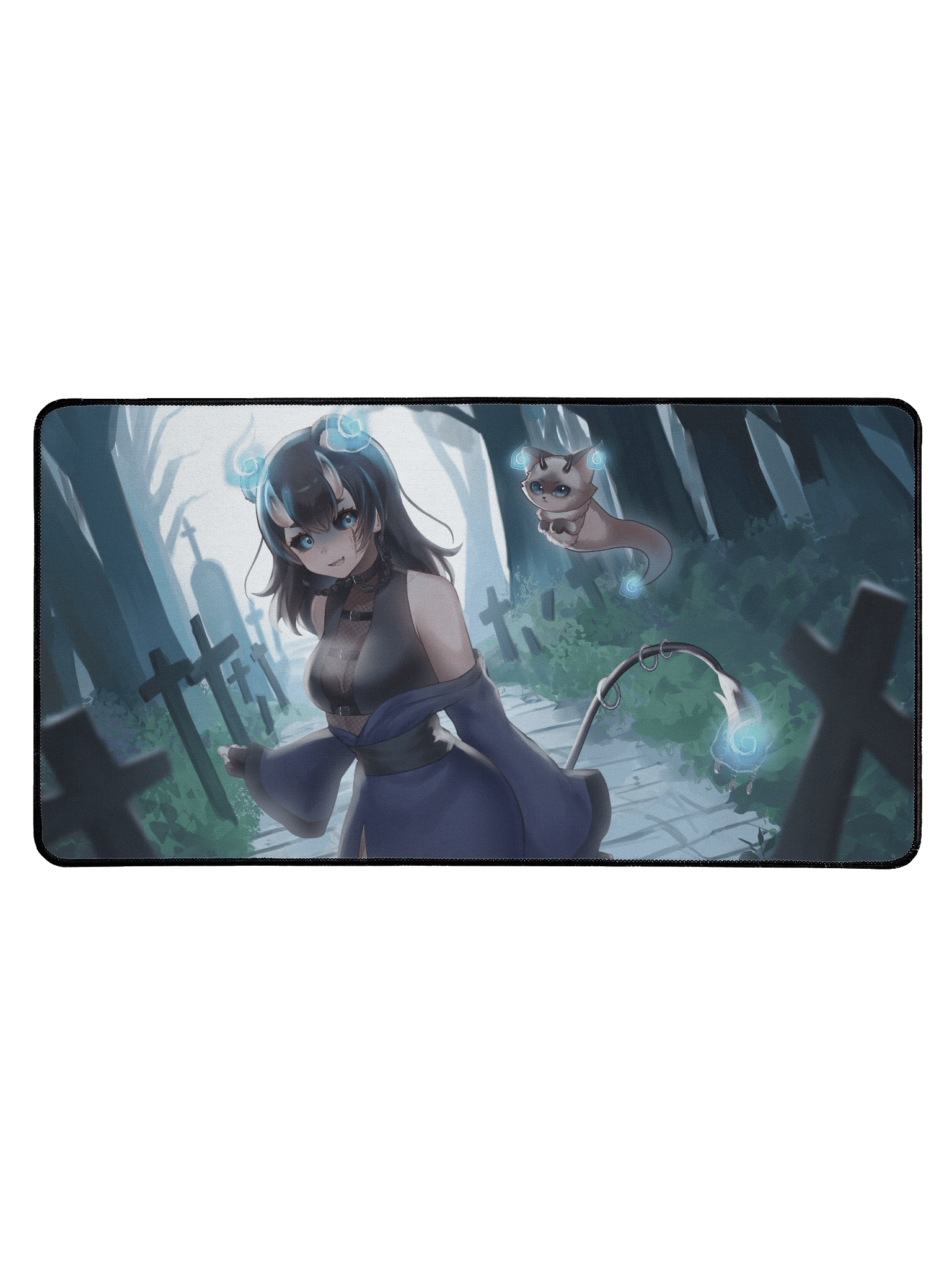 Demon Bear Desk Mat – 5.5” x 31.5” product image (1)