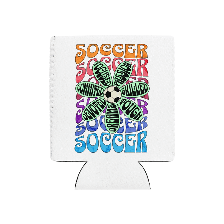 Flower Soccer Motivational Dreams Can Cooler product image (1)