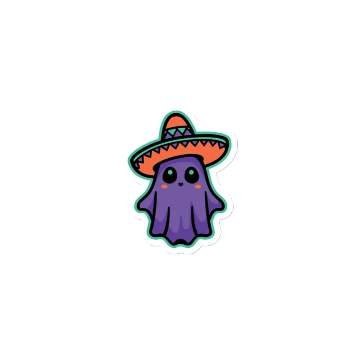 Purple Sombrero Ghost Magnet product image (1)