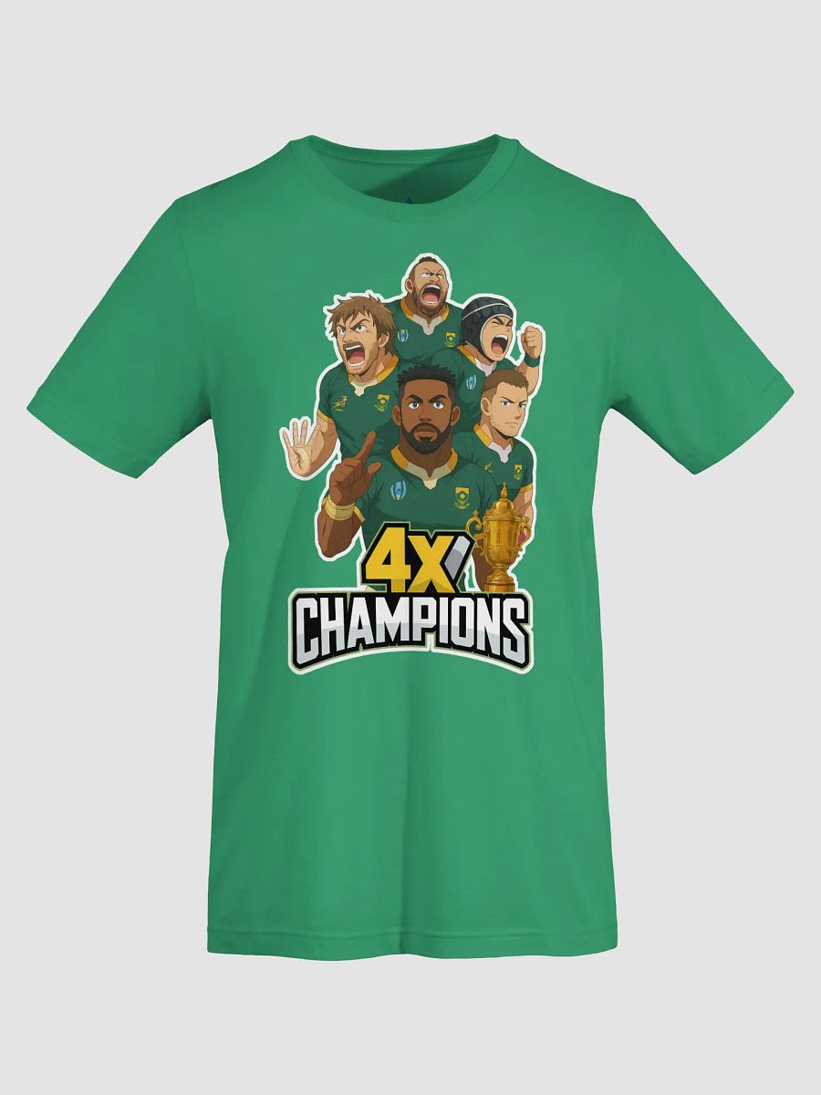 Springboks Anime-Style 4x Champions Rugby T-Shirt product image (43)
