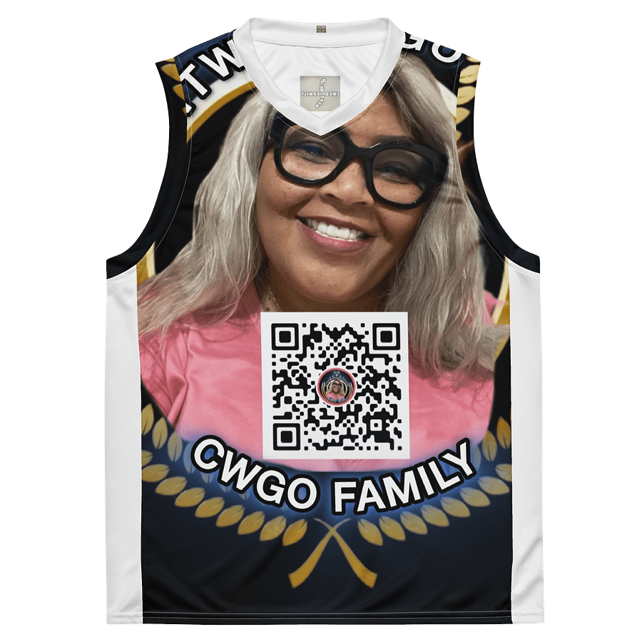 Cyntwhatsgoingon CWGO Family Favorited QR code Rebound Recycled Performance Jersey product image (2)