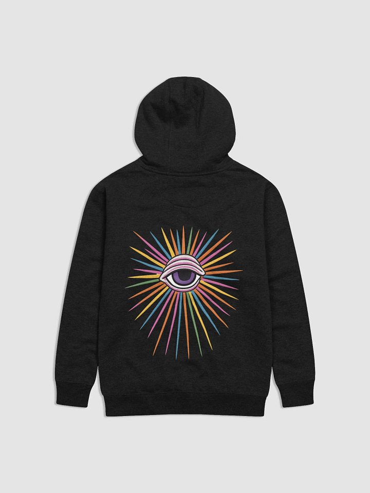 Unisex Black PWR Radiating Eye Hoodie 3x product image (2)