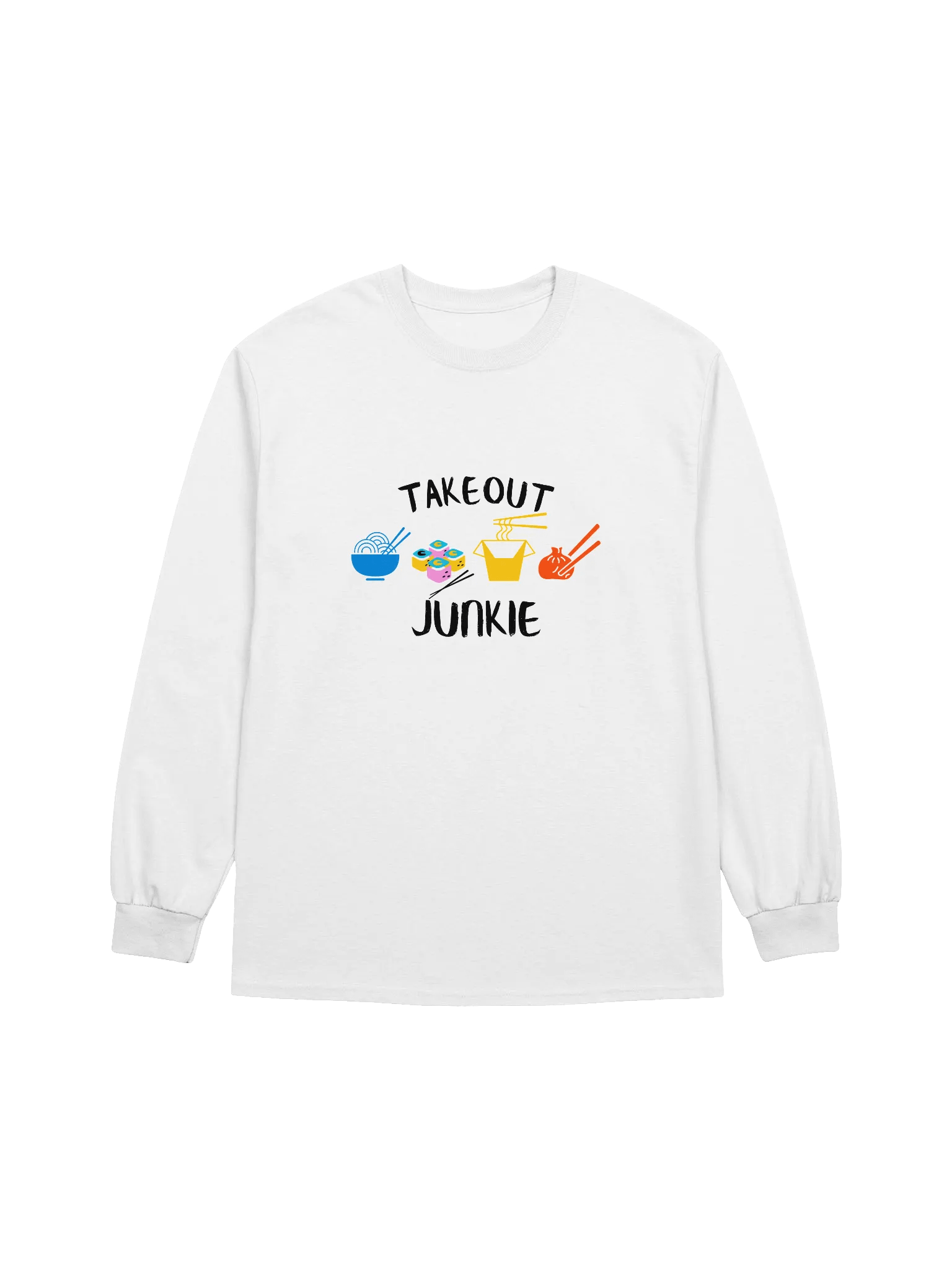 Takeout Junkie - Gildan Ultra Cotton Unisex Long Sleeve T-Shirt - Light Colors product image (2)