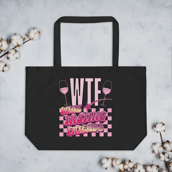 WTF Wine Tasting Friends Tote Bag product image (2)