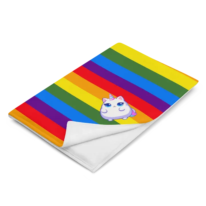 Unicorn Kitty Pride Throw Blanket product image (2)