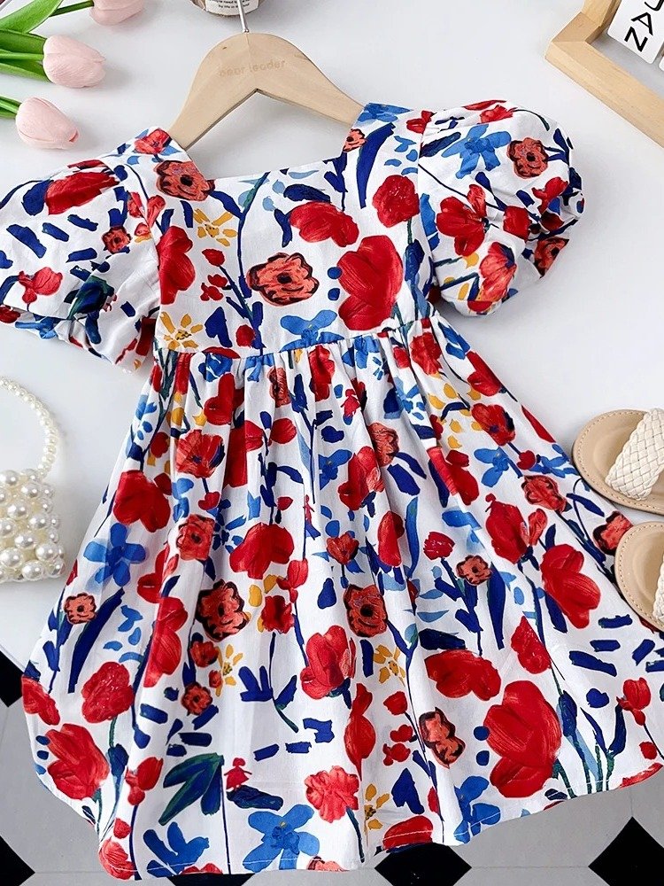 Tulip Blush Puff Sleeve Dress product image (2)