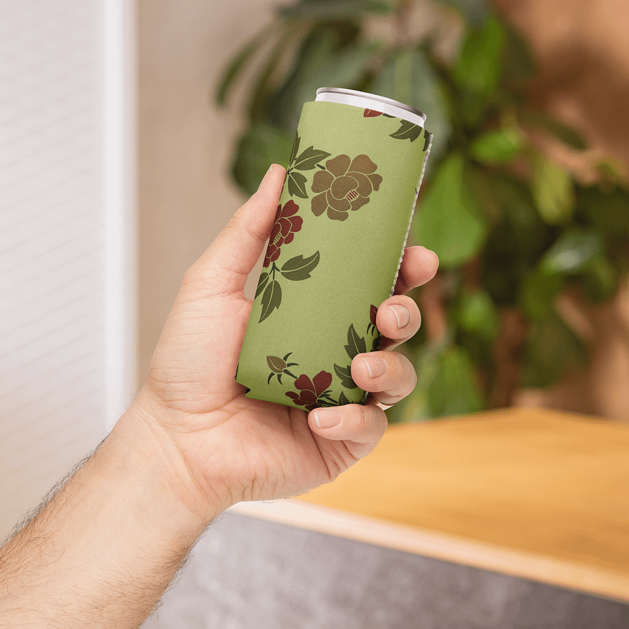Japanese Floral Can Cooler product image (13)