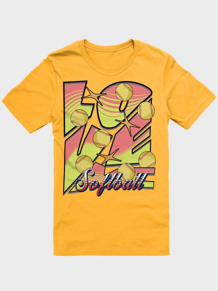 Love Me Softball Gradients T-Shirt product image (22)