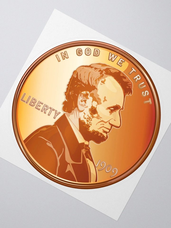1909 Penny Round Stickers product image (2)