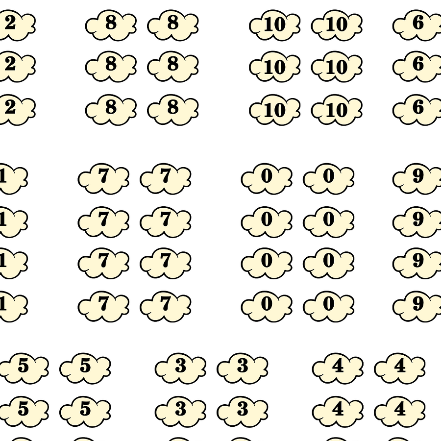 تصنيف الأرقام 1 حتى 10 (قوالب كؤوس الفشار) - pdf product image (3)