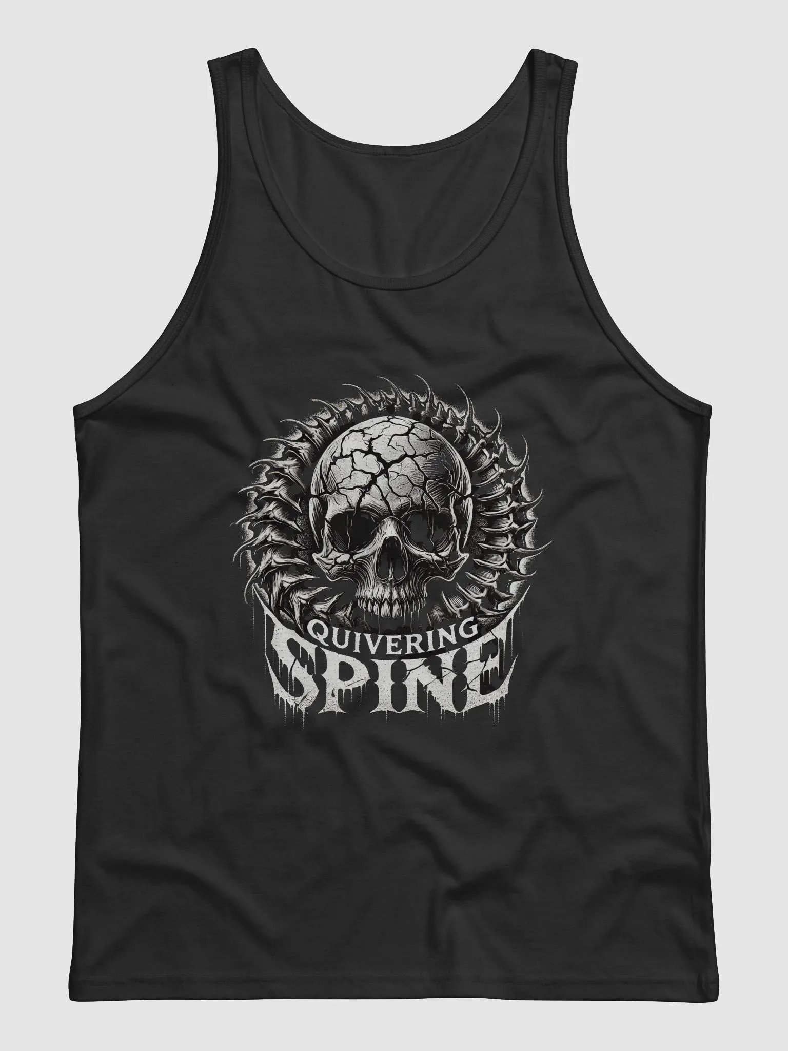 Quivering Spine Skull Logo Tank product image (1)