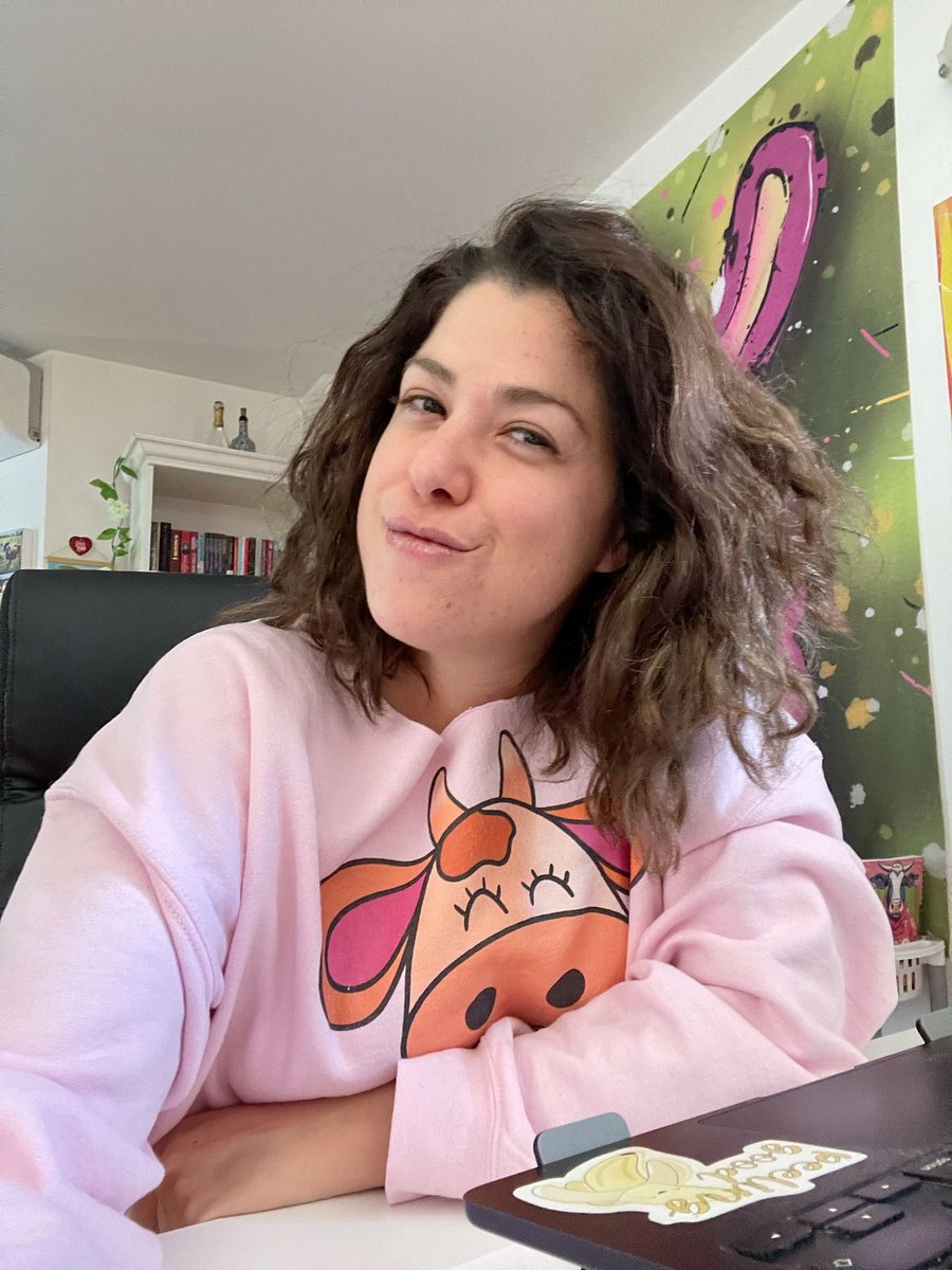 Orange Kawaii Cow Sweatshirt product image (3)