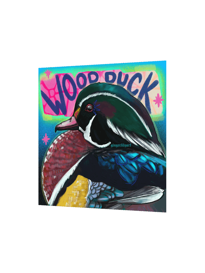 wood duck print product image (3)