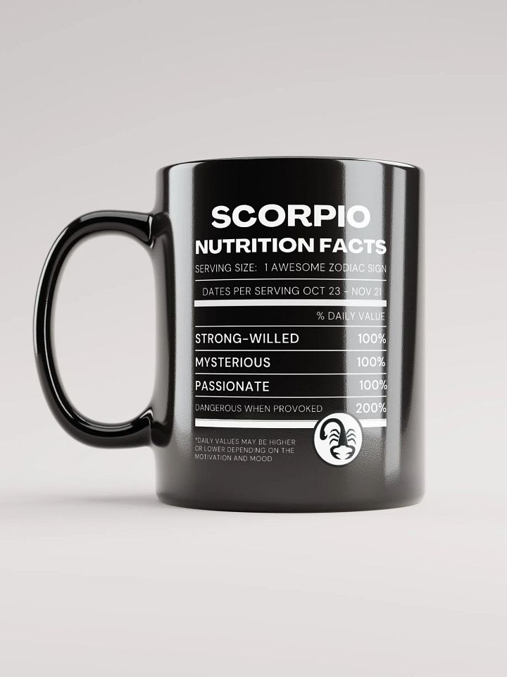 Scorpio Nutrition Facts Mug product image (1)