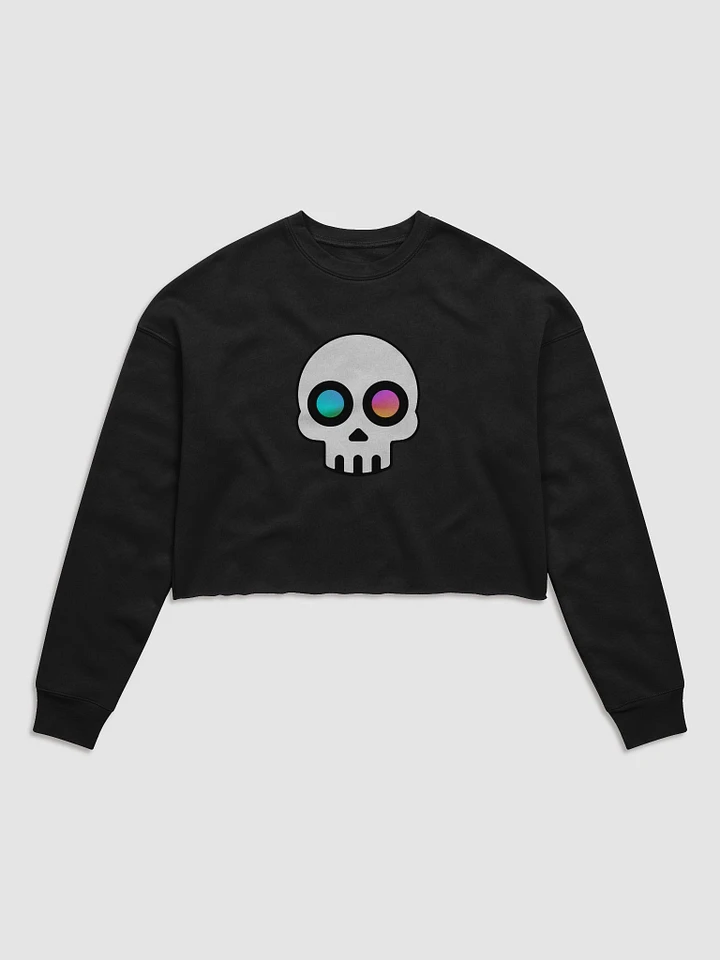 CMYK Skull Fleece Crop Sweatshirt product image (2)