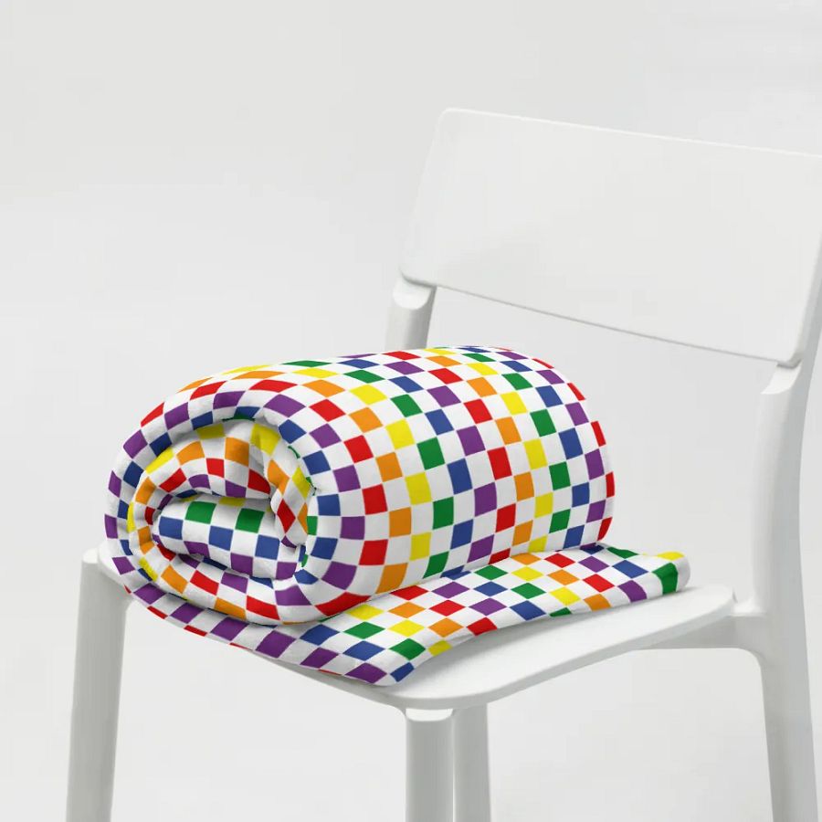 Pride Checks Cozy Blanket product image (9)