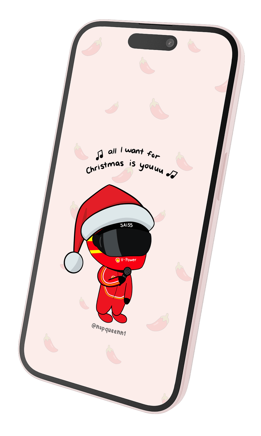 Singing Holiday Carlos - Phone Wallpaper product image (3)