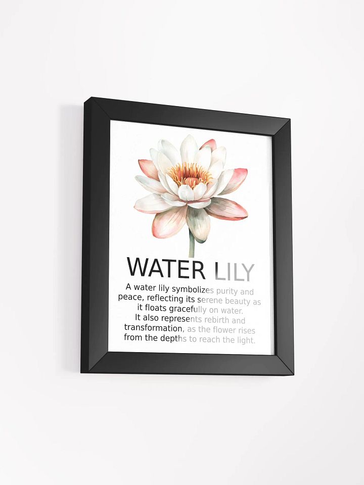 Serene Lily: Framed Matte Poster product image (2)