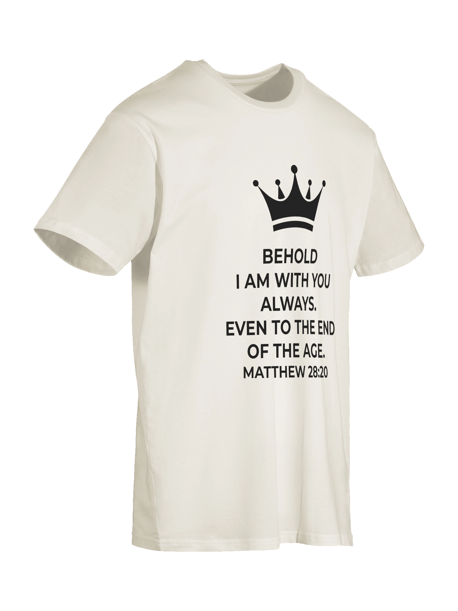 Matthew 28:20 Unisex Tee [Dark] product image (16)