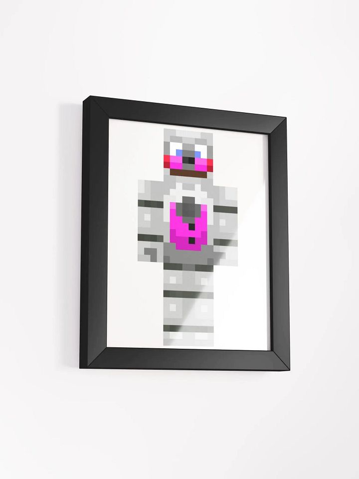 Funtime3Freddy3 Minecraft Skin Portrait Framed High-Quality Matte Poster product image (2)