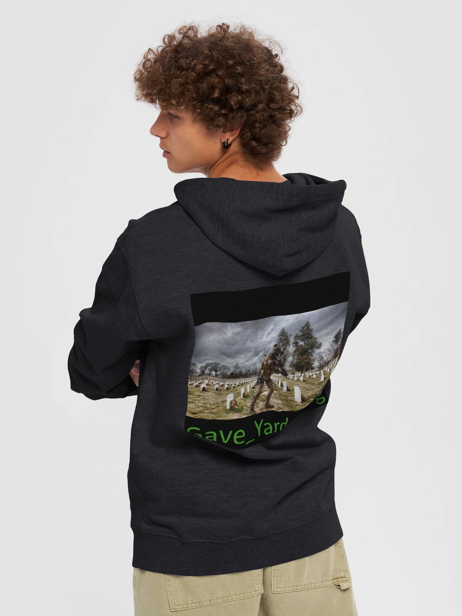 Grave Yard King Fleece Zip-Up Hoodie product image (6)