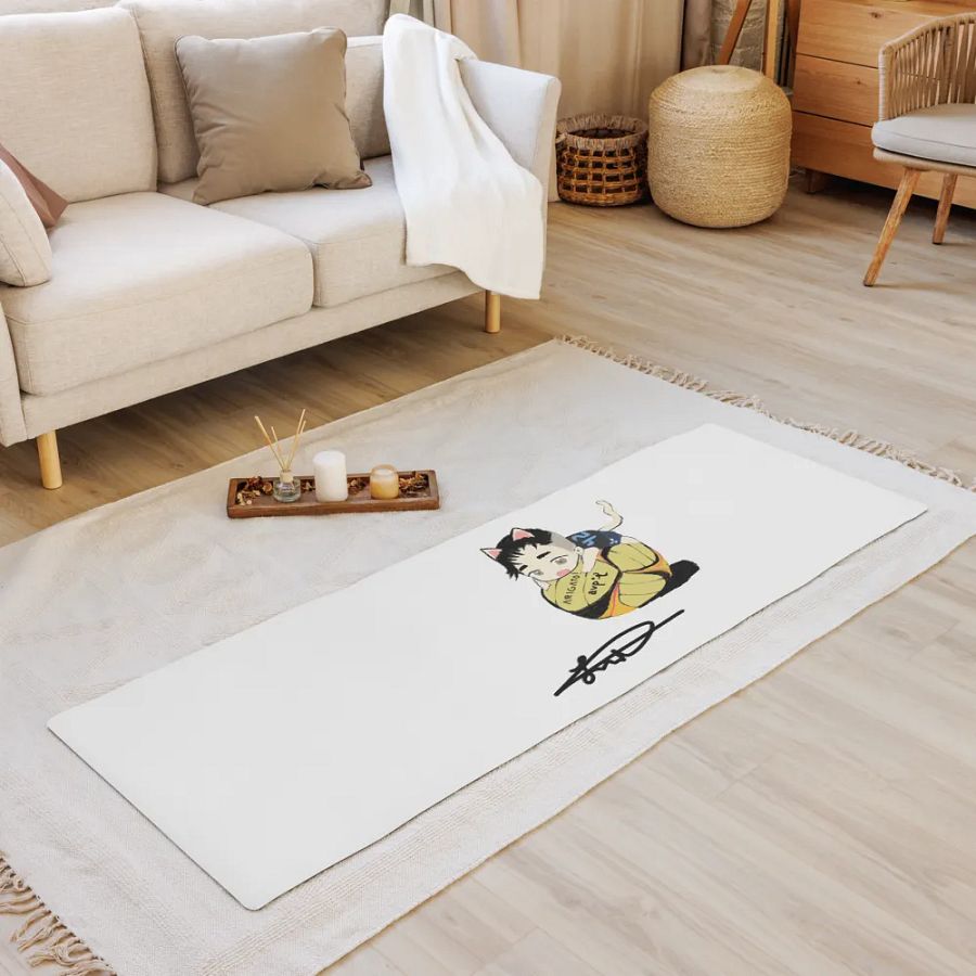 Arigato Neko Volleyball Yoga Mat product image (8)