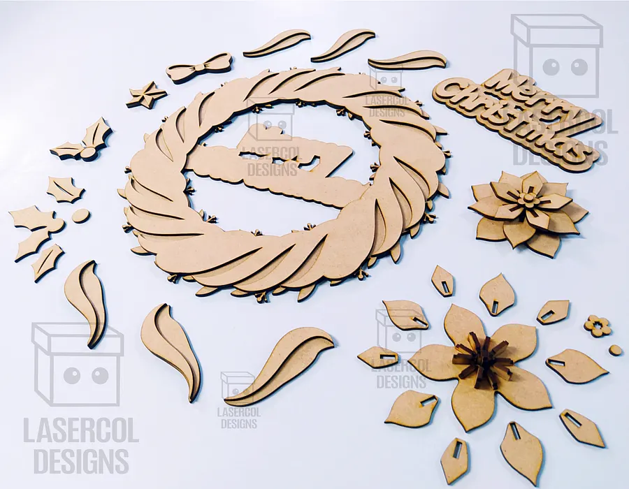 Christmas Wreath - Laser Cut Files product image (8)
