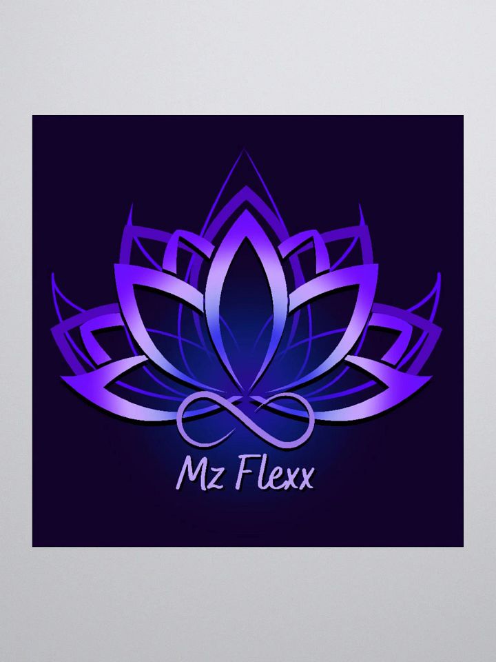 Mz Flexx Purple KissCut Sticker product image (1)