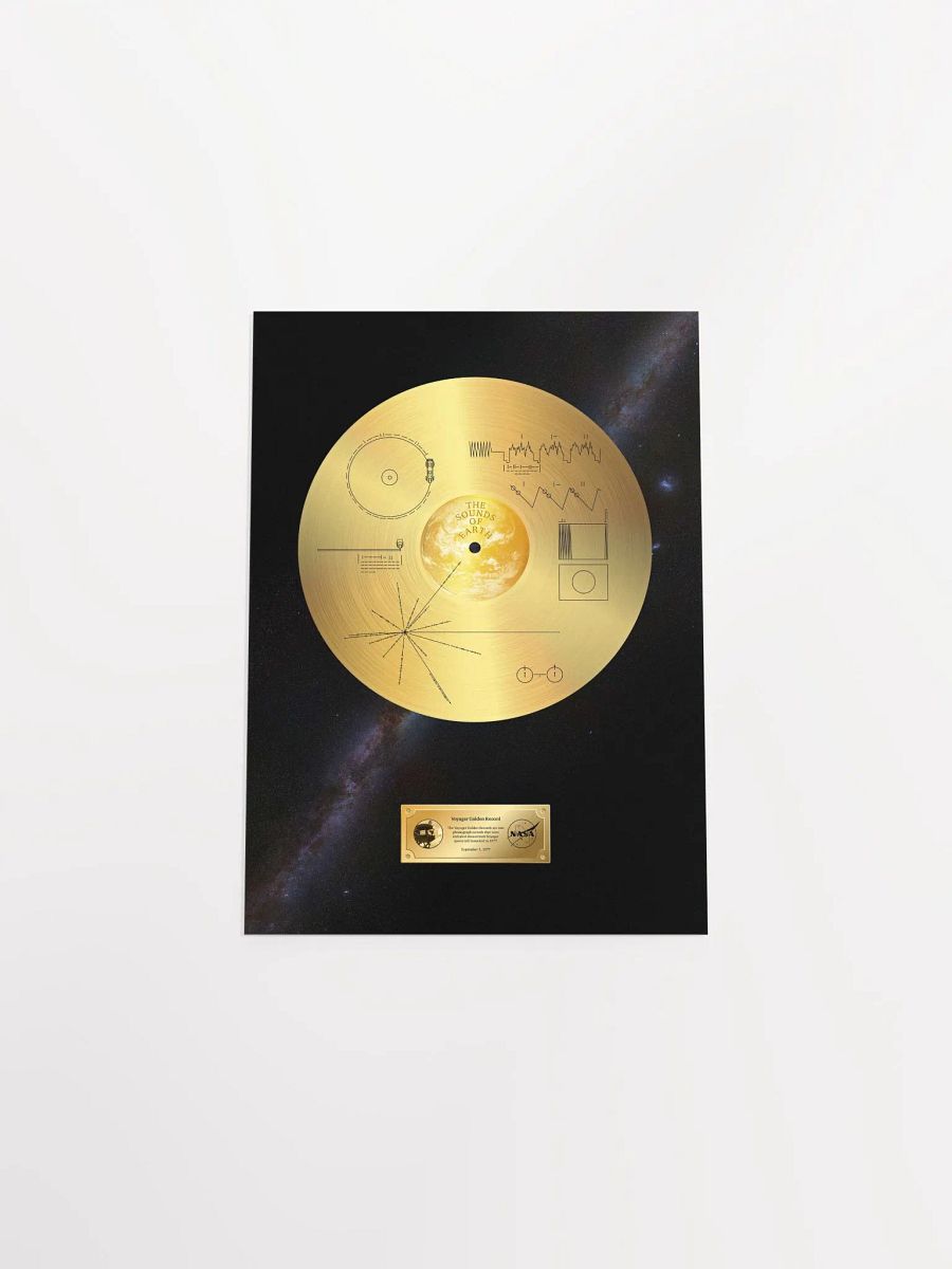 NASA Voyager 1 Golden Record — space poster, science print product image (11)