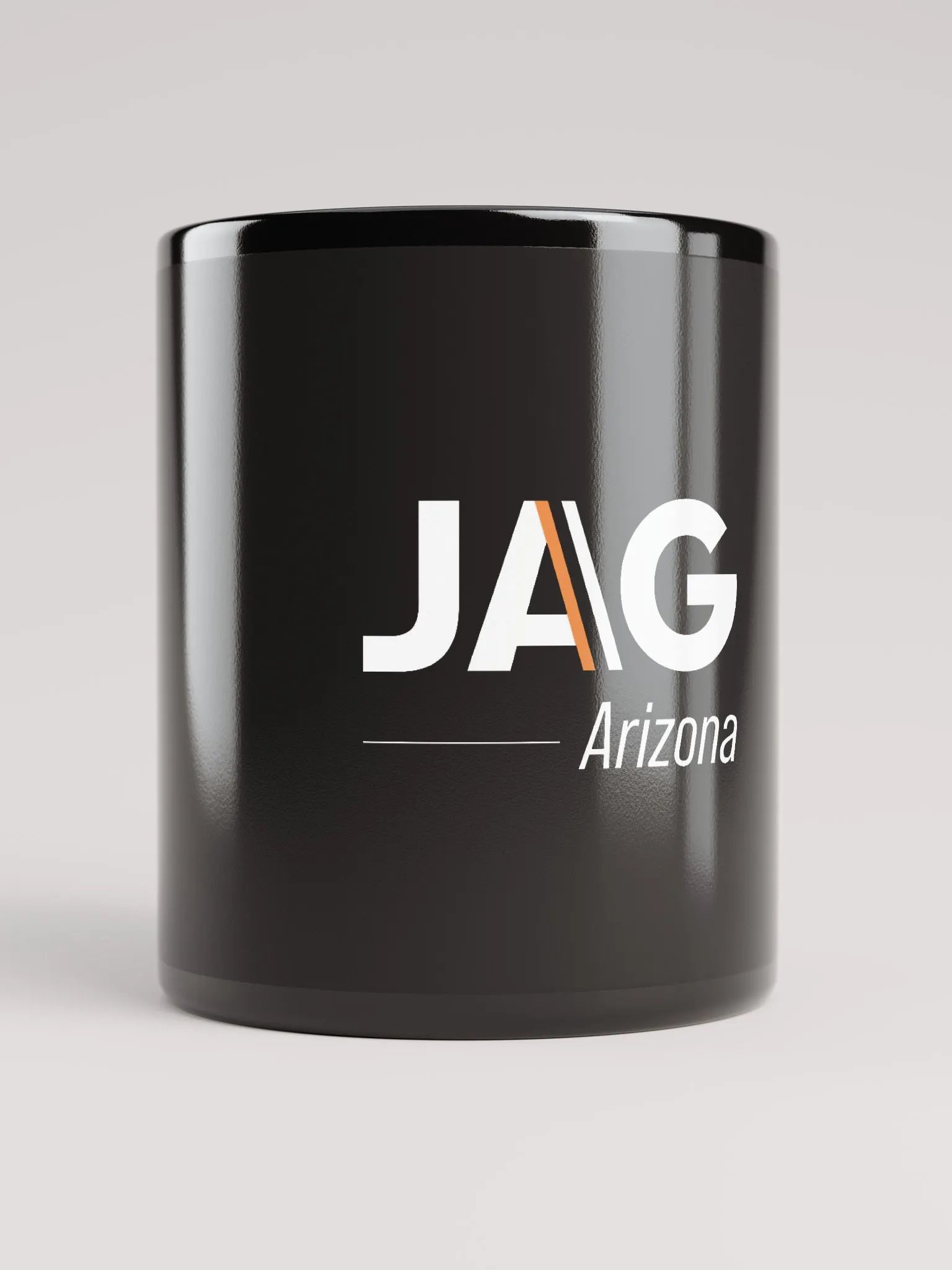 JAG Arizona Logo Glossy Black Mug product image (1)