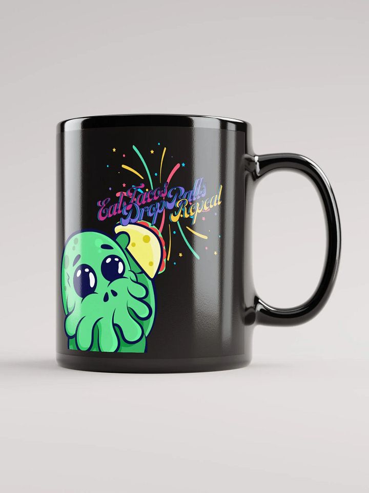 Eat Tacos Black Glossy Mug product image (2)