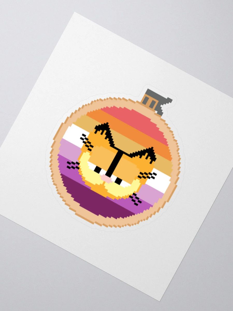Garfield cross stitch sticker (lesbian) product image (2)