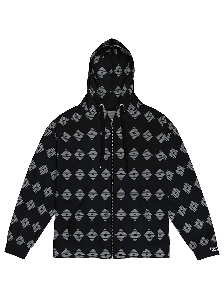 Powered by the People Zip Hoodie (Black/Gray) Image 3