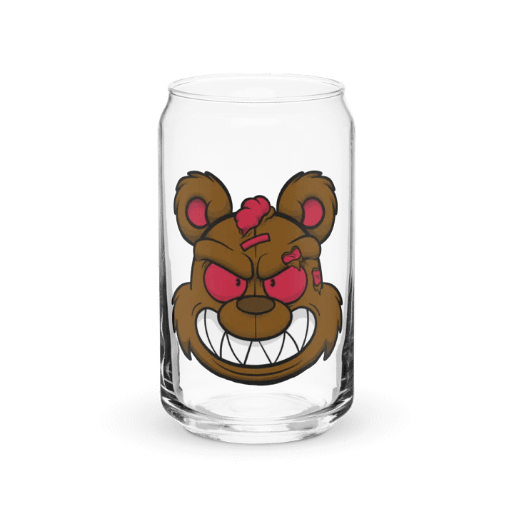 Horror Bear Head Glass Can product image (2)