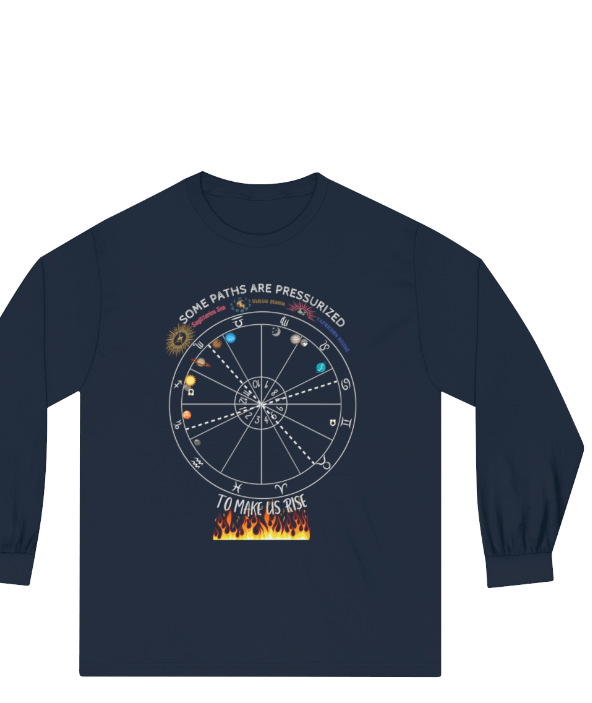 Personalized Custom Astrology Chart Zodiac Comfort Colors Long Sleeve T-Shirt product image (5)