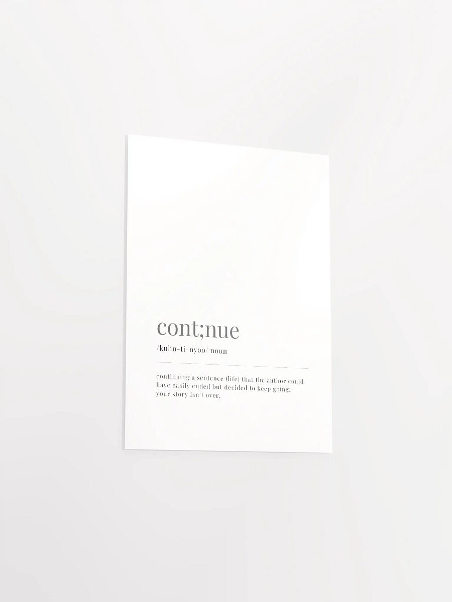 Cont;nue Definition Poster Print product image (21)
