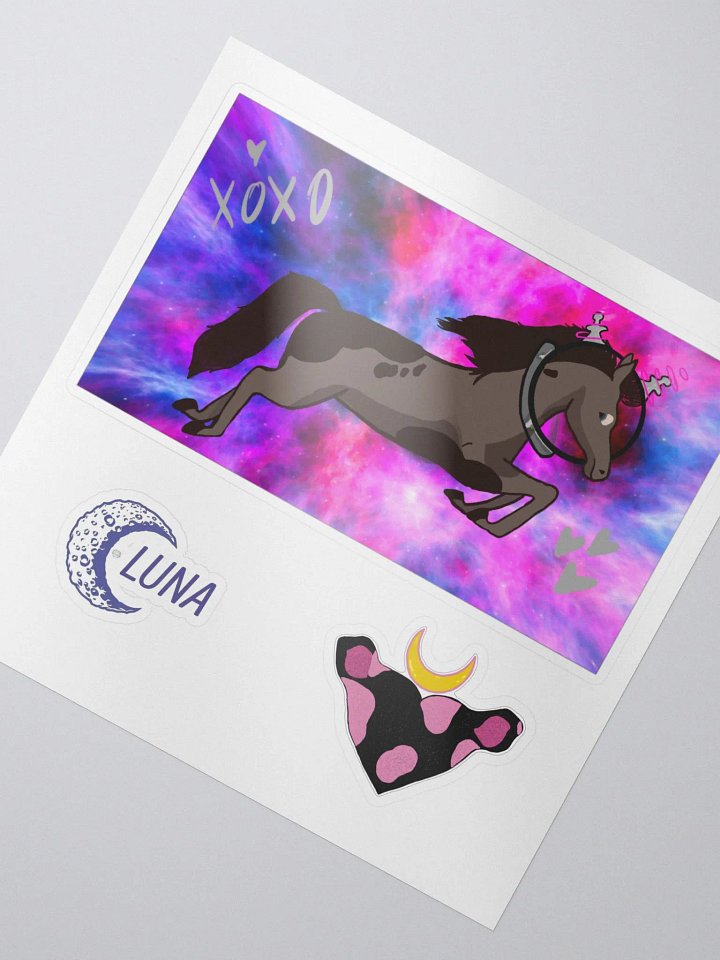 Space Horse sticker set (Support) product image (2)