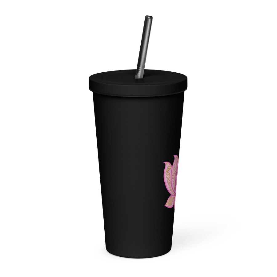 Golden Lotus Insulated Tumbler product image (4)
